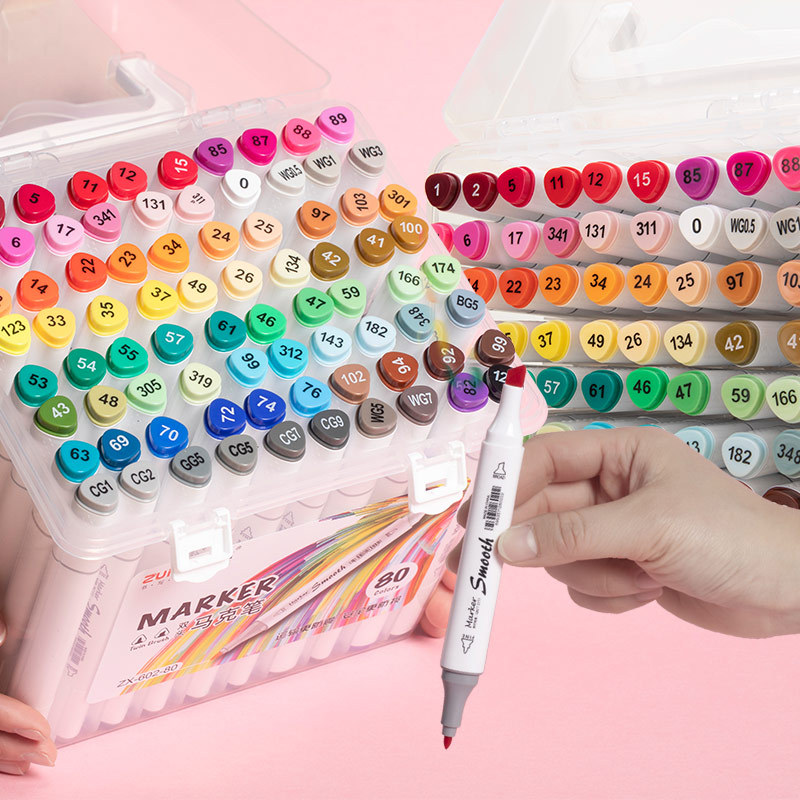 Copic Marker Classic - ชุดปากกาสีอะคริลิก 36 สี สำหรับงานศิลปะระดับมืออาชีพ หัวปากกาแบบสองด้าน ทั้งหัวเล็กและหัวแปรง