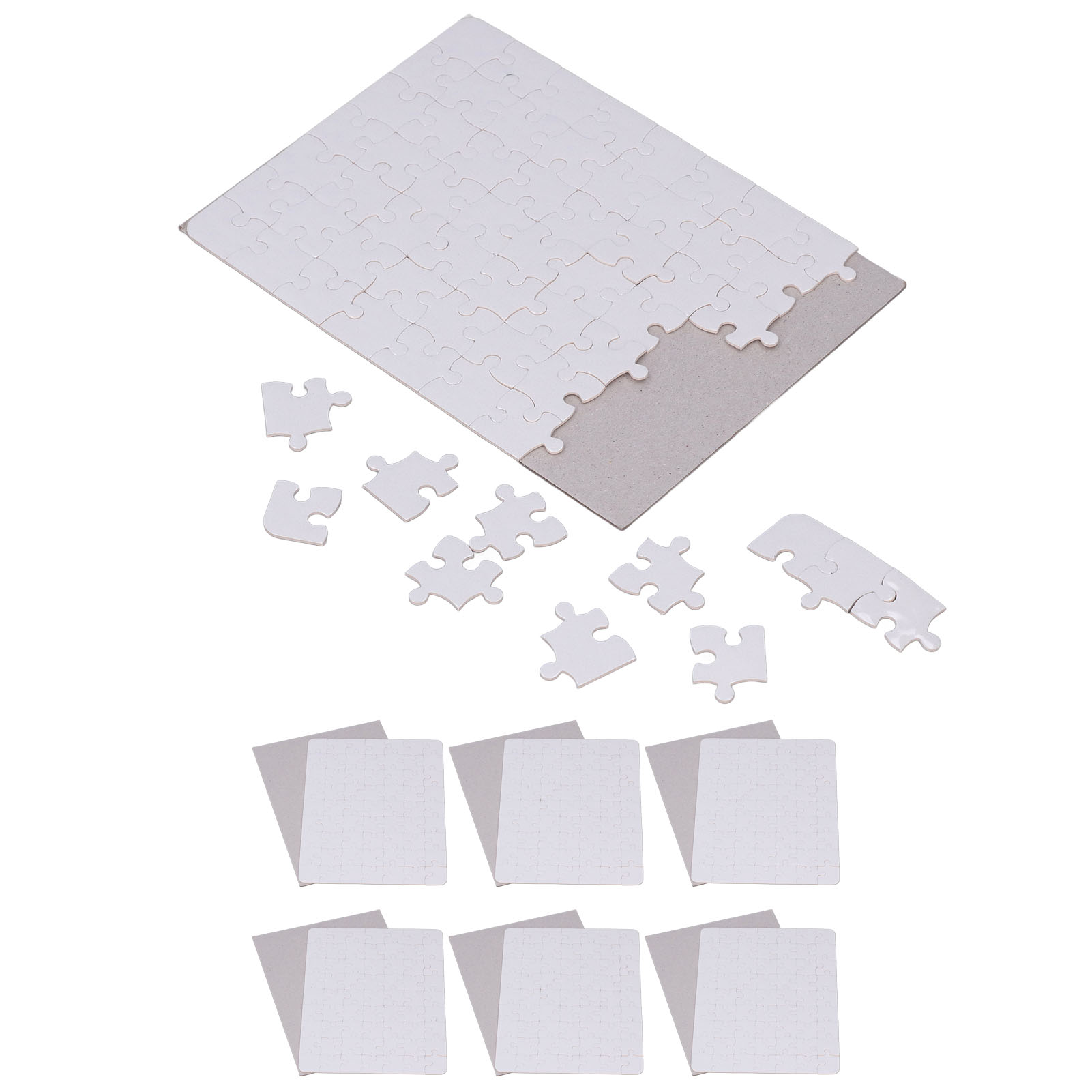 ชุดตัวต่อภาพเปล่า 6 ชิ้น ขนาด  - Puzzle Blank White บทวิจารณ์และราคา