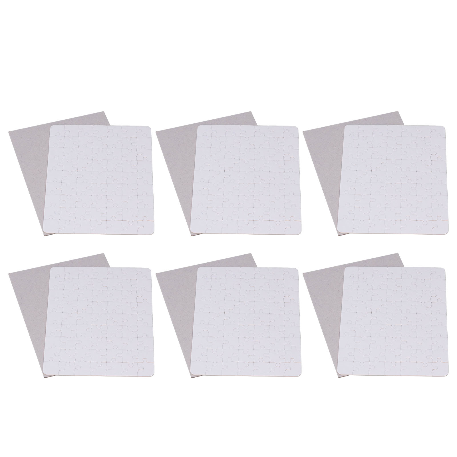 ชุดตัวต่อภาพเปล่า 6 ชิ้น ขนาด  - Puzzle Blank White บทวิจารณ์และราคา