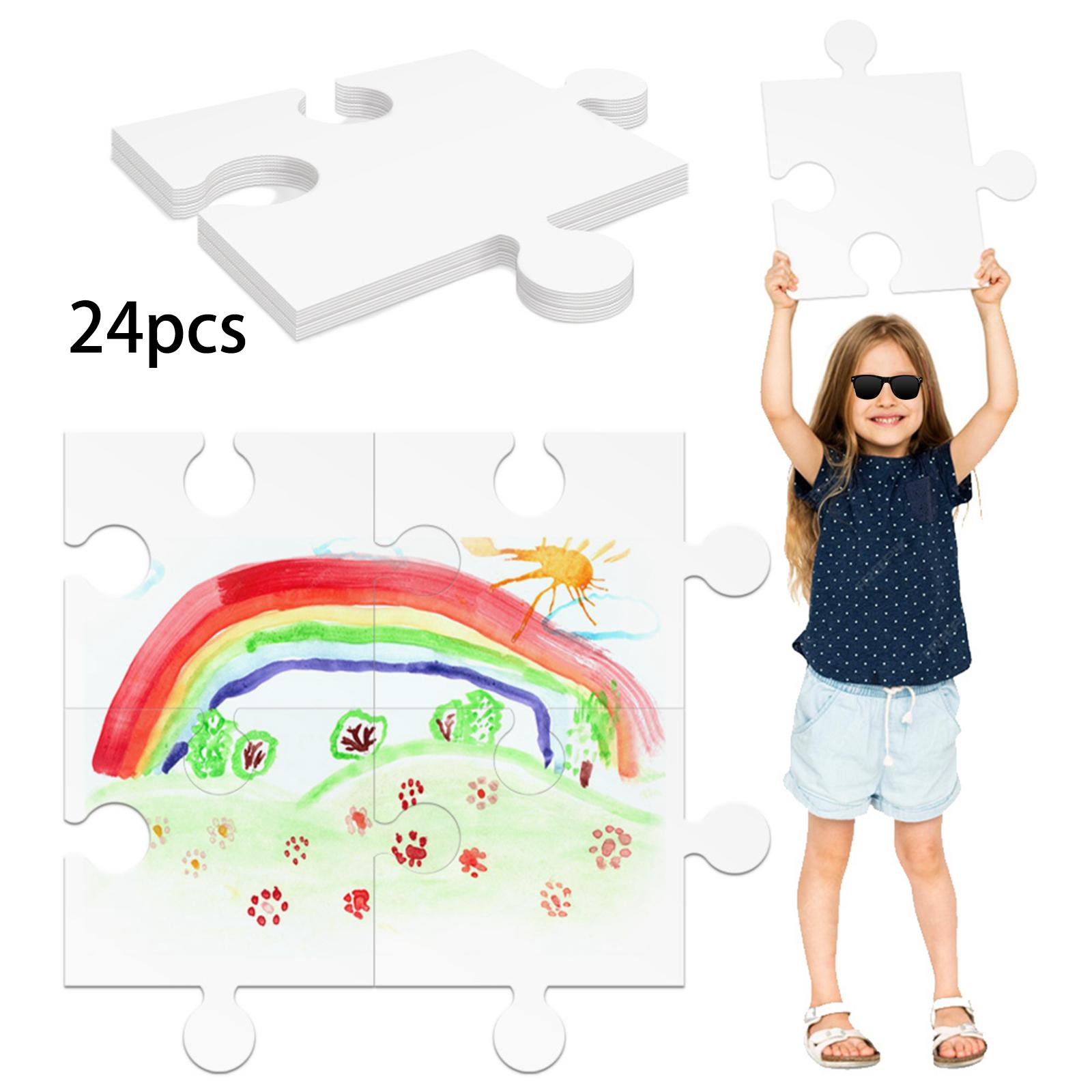 จิ๊กซอว์กระดาษแข็งสีขาว 24 ชิ้ - Puzzle Blank White บทวิจารณ์และราคา
