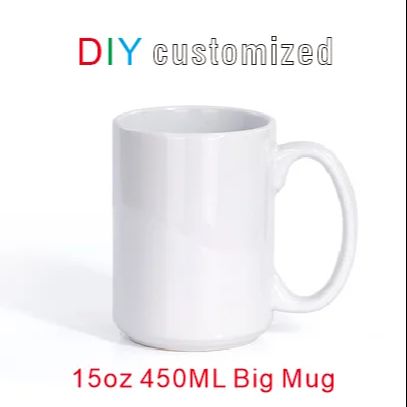 ถ้วยใหญ่450มล. 15ออนซ์แก้วมัคเ - Sublimation Mug White บทวิจารณ์และราคา