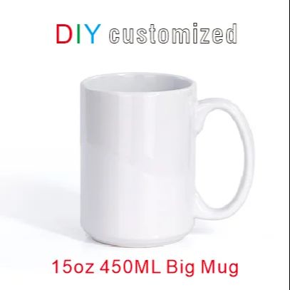 แก้วเซรามิกขนาดใหญ่ 450 มล. 15 - Sublimation Mug White บทวิจารณ์และราคา