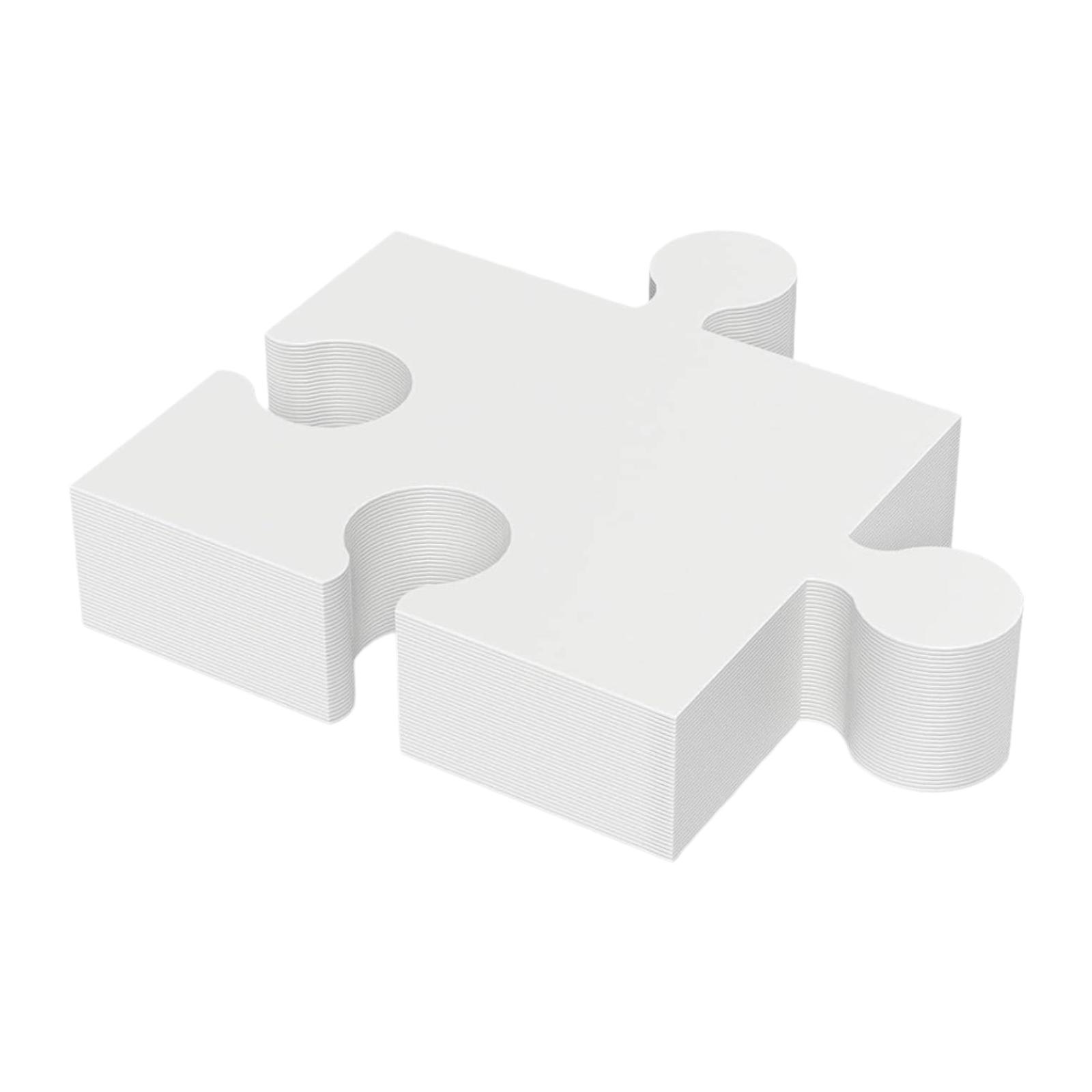30 ชิ้น ชิ้นส่วนจิ๊กซอว์สำหรับ - Puzzle Blank White บทวิจารณ์และราคา